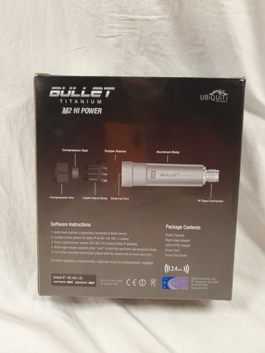 Ubiquiti AirMax Bullet M2 -NEW IN BOX- - Picture 2 of 4