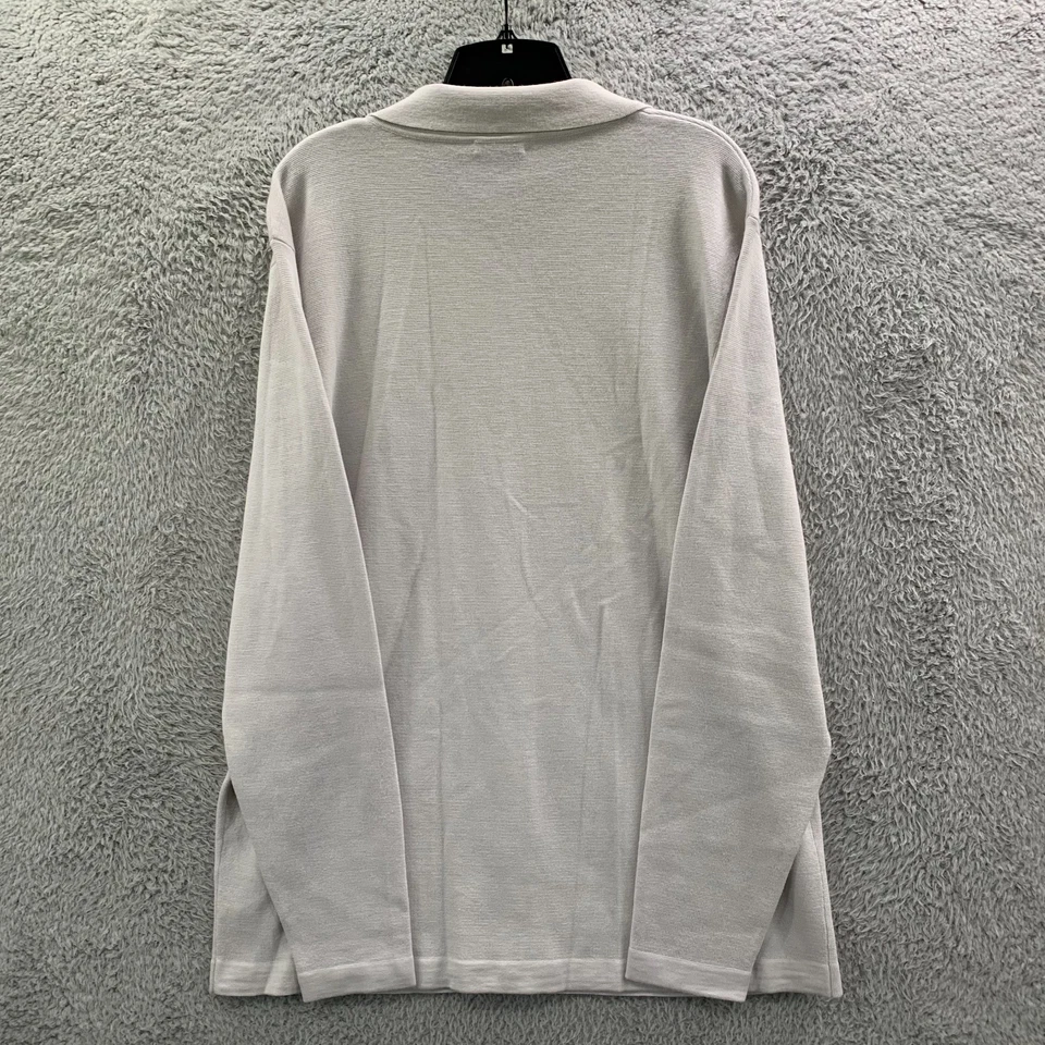 Suéter SuitSupply Para Hombre Talla XXL Lana Merino Cierre de Botones Gris Traje Suministro Foto 2 de 4