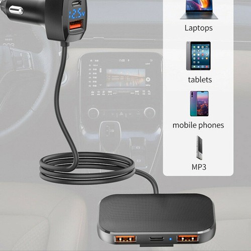 5-Port 5V/6.2A 31W USB Car Charger Cigarette Lighter Socket Charging Adapter - Picture 8 of 10