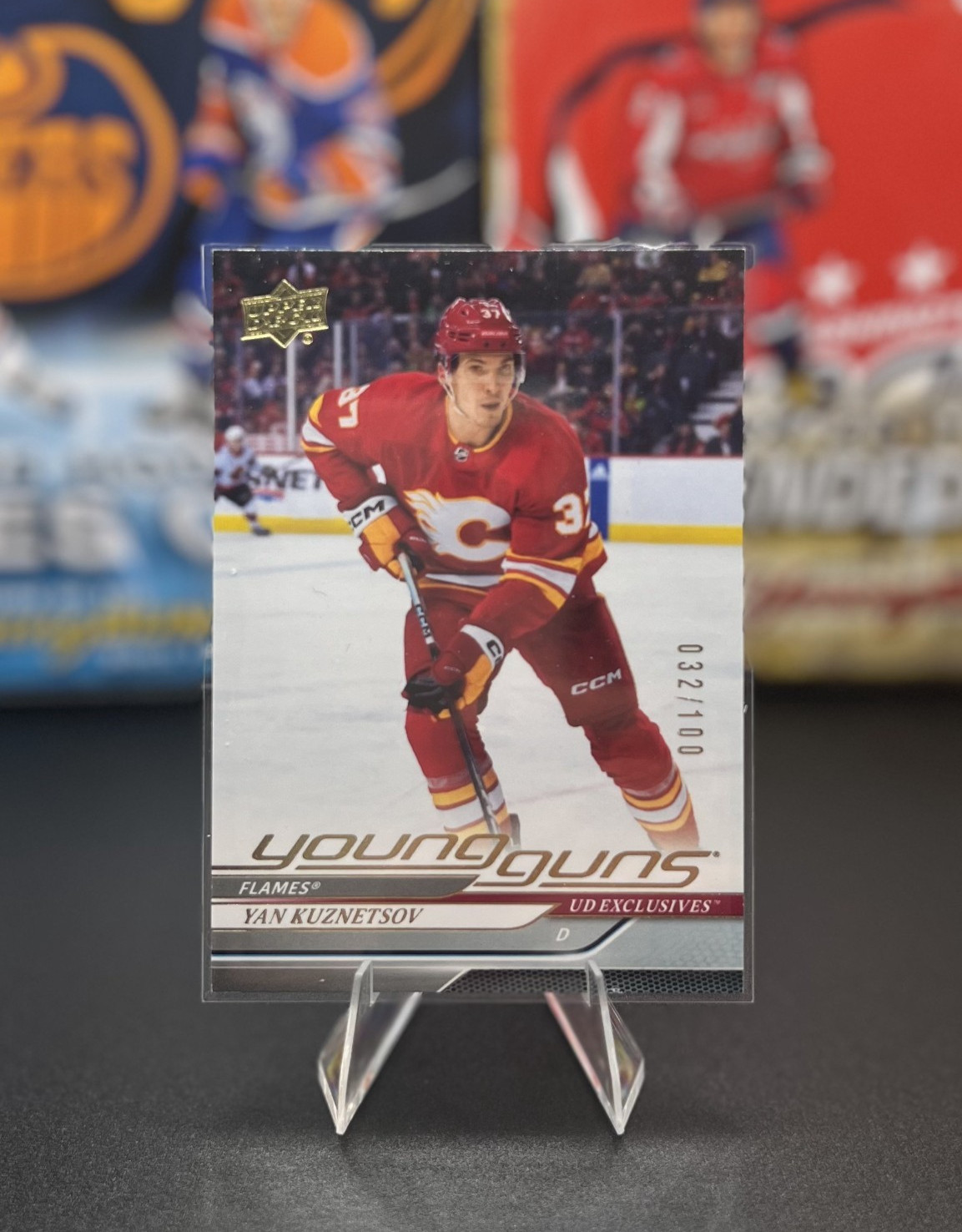 2024-25 Upper Deck Series 1 YOUNG GUNS YAN KUZNETSOV #235 UD EXCLUSIVES 32/100