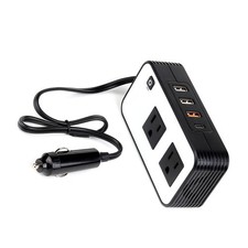 Car Power Inverter for 12V Vehicle with Compact Design and 200W Power Capacity