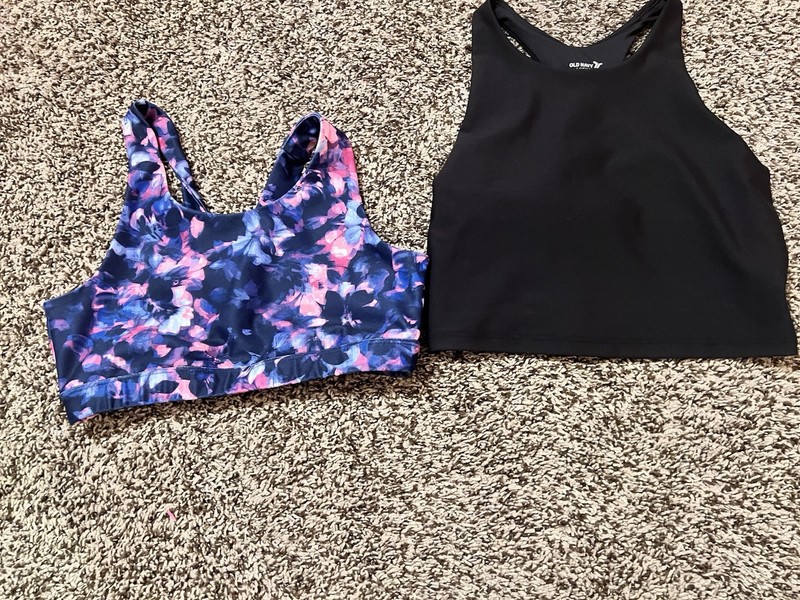 Set Of 2 Girls Sports Bras Size Large