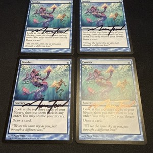 how to get mtg cards signed Autographed card - not sure