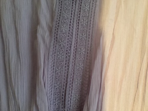 Light Mauve Sleeveless Maxi Dress Size 12 NWT Plus Boho Crochet Lace - Picture 3 of 4