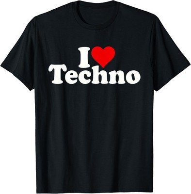 I LOVE HEART TECHNO EDM MUSIC T-Shirt