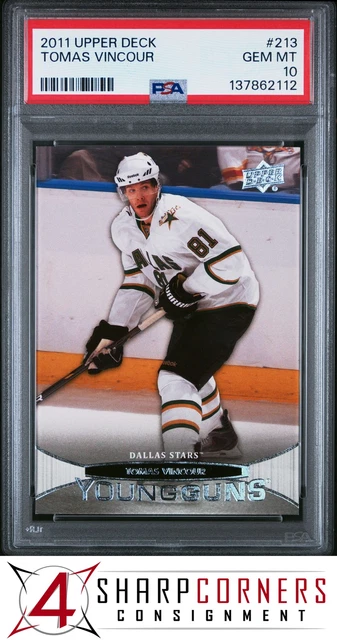 2011 Upper Deck #213 Tomas Vincour RC Young Guns Stars PSA 10