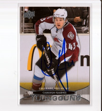 CAMERON GAUNCE autographed '11/12 COLORADO AVALANCHE 