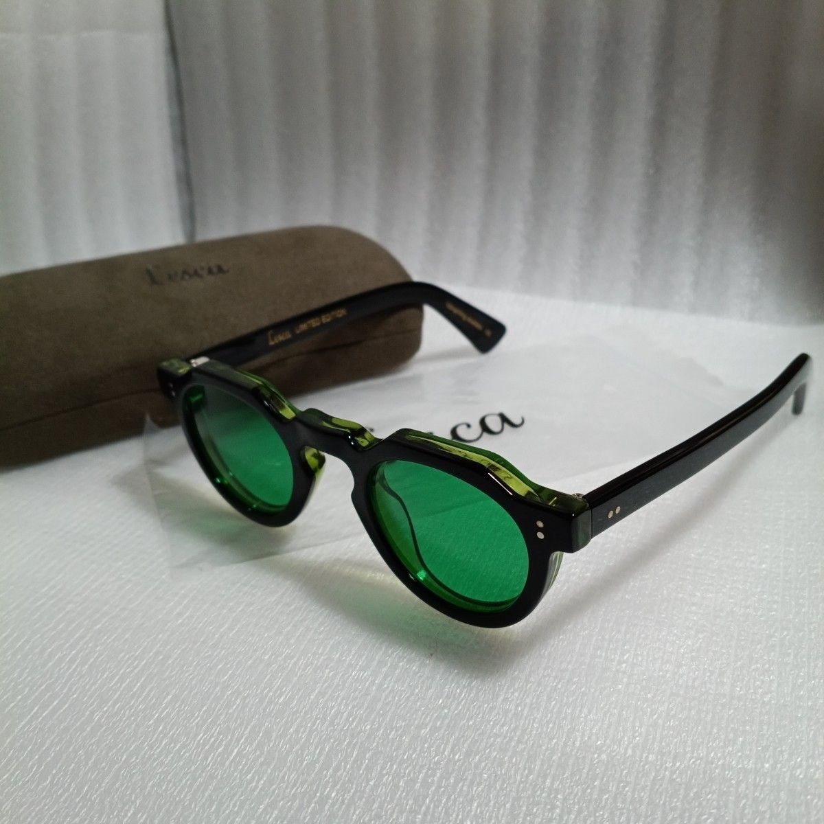 Lesca CROWN PANTO Eyeglasses 8mm Col.21 Vintage Eyewe… - Gem