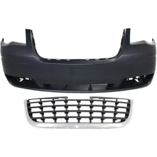 Bumper Cover Kit For 2008-2010 Town & Country Front 2pc