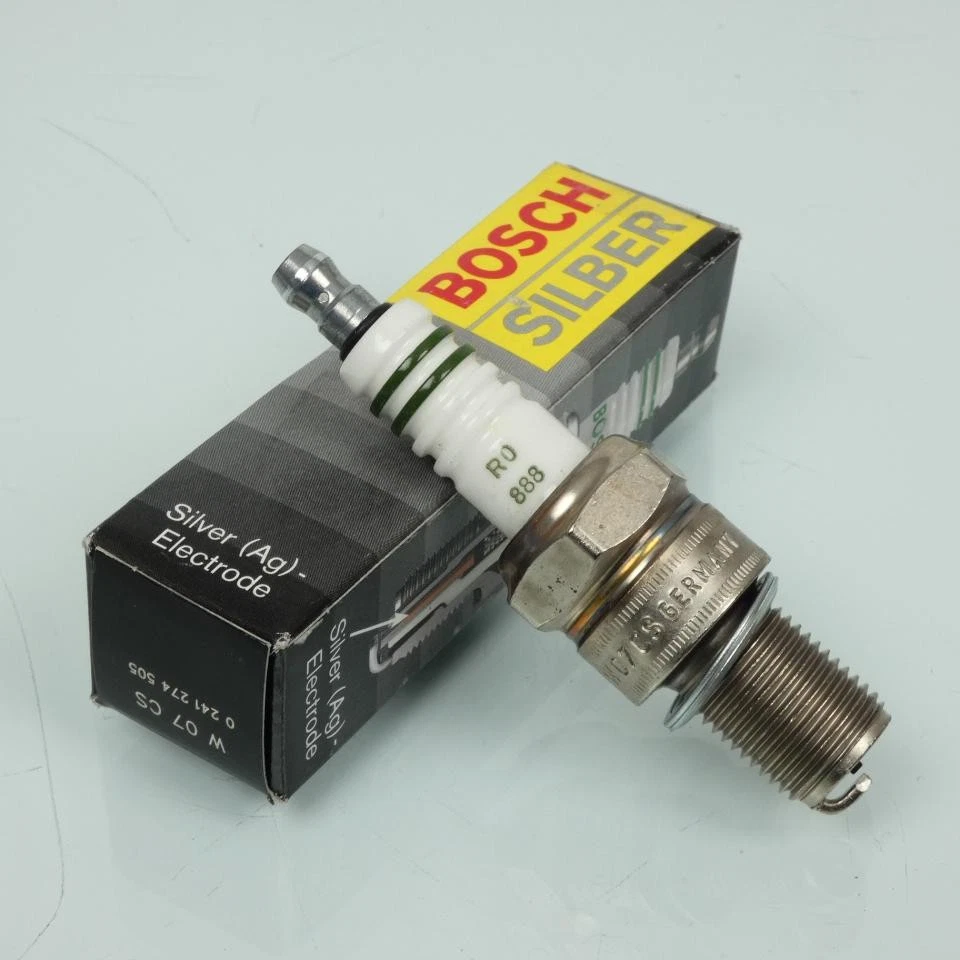Bougie d'allumage Bosch pour Moto Yamaha 80 YZ grandes roues 1993 à 1998 Neuf - Photo 1/3