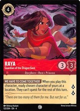 Raya Guardian of the Dragon Gem 122/204 Ursula's Return Disney Lorcana 017157