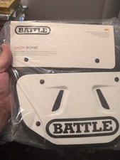 Adult Football Back Plate High Impact Foam Universal Fit Protective Gear White