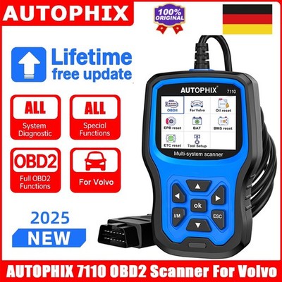 AUTOPHIX 7110 OBD2-Scanner für Volvo   Vollsystem-Diagnose ABS TPMS SRS