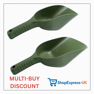 Bait Scoop Spoon Carp Fishing Mixing Bait Boilies Ground Bait Pellets 2 Pack