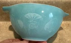 Vtg Pyrex Hot Air Balloons Cinderella Dip Bowl #441 Small 1 1/2 Pt Flying Bike