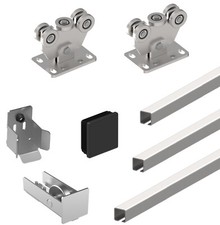 En Acier Tor-Bauteile Portails Coulissants Porte de Grange Garages 60x60 Hall