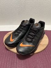 Nike Air Max Plus TN SE BG Black / Orange Leather Youth Sz 5.5 - MINT 