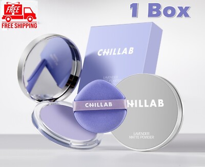CHILLAB Lavender Matte Powder Oil Control Purple Powder Sweat Proof 10g
