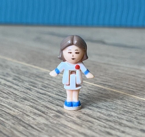 Rare Vintage Bluebird Polly Pocket Pixie Figure Polly's Hair Salon 