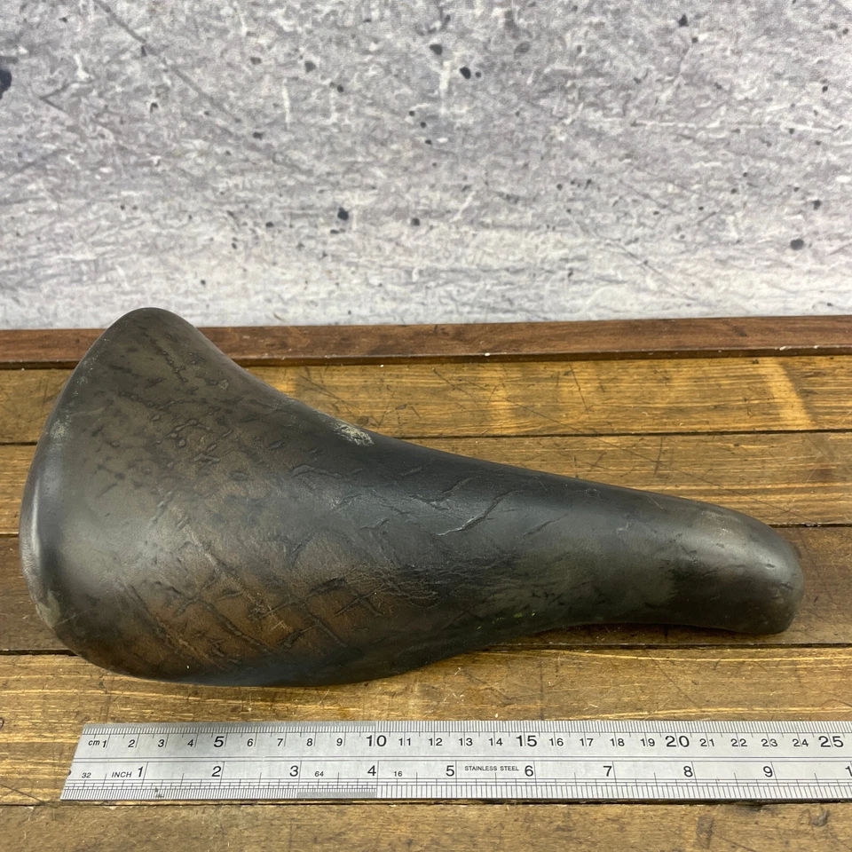 Sillín de cuero vintage Concor Seat Selle San Marco carretera MTB Concor Italia Foto 3 de 4