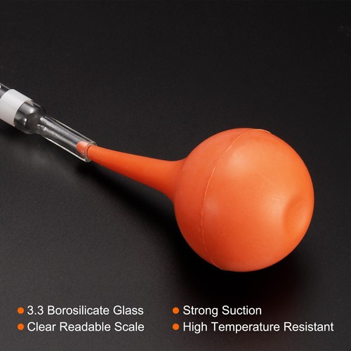 Graduiertes Tropfpipetten-Kit,25-ml-Pipette aus Borosilikatglas klar - Bild 4 von 5