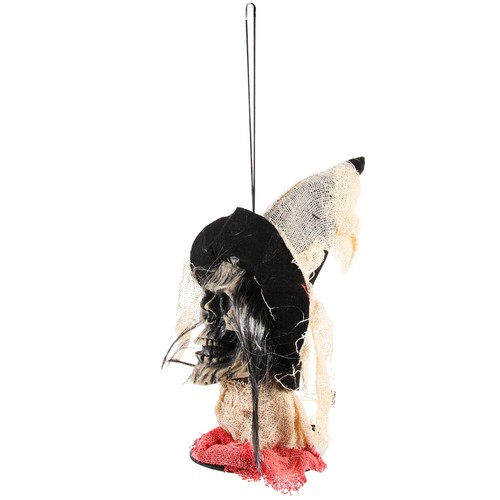 Skeleton Ghost Head Hanging Halloween Decorative Figurine Decoration - Picture 5 of 12