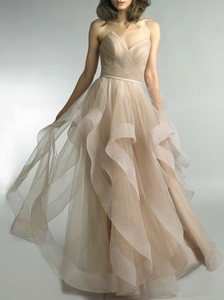 basix black label sweetheart cascade gown