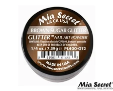 Mia Secret Nail Art Powder Glitter Collection (BROWN SUGAR) 1/4oz