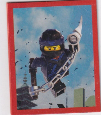 2017 Blue Ocean Warner Bros Lego Ninjago Movie Sticker No. 81 Jay the Blue Ninja