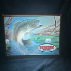 AWESOME VINTAGE GENESEE BEER LIGHT UP BASS FISHING SIGN CLASSIC LIGHT BOX FISH