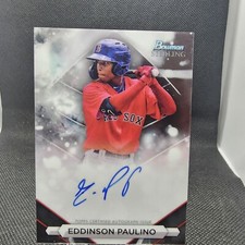 Eddinson Paulino AUTO 2023 Bowman Sterling Chrome RC Rookie On-Card Autograph