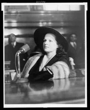 8" x 10" Photo 1951 Virginia Hill seated at microphone
