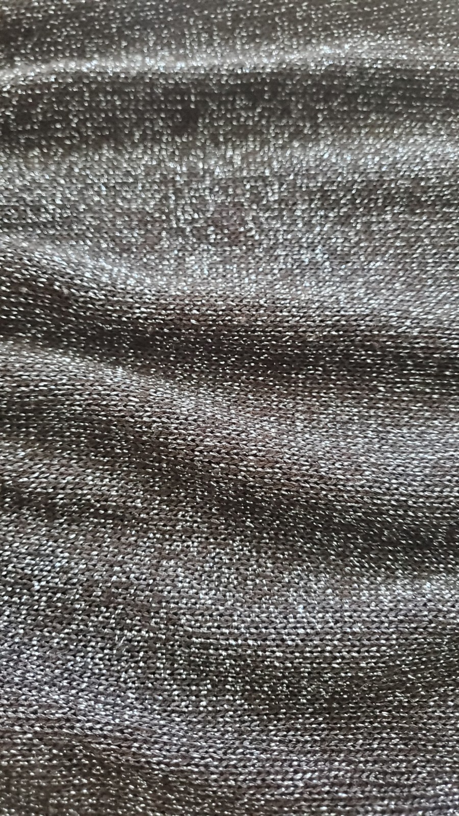 Vintage 70s Disco Wenjilli 5/6 Black Blue Metallic Knit Maxi Dress Cowl Gown S