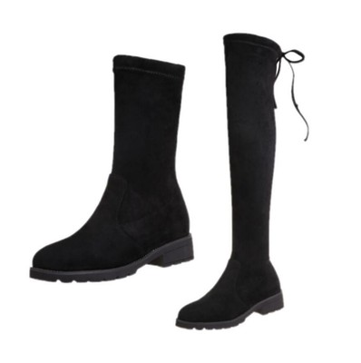 Womens Thigh High Boots Ladies Over The Knee Lace Up Long