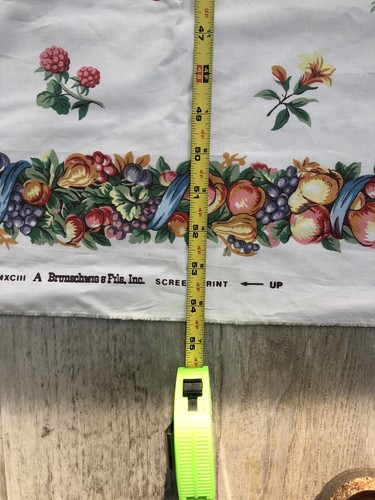 Brunschwig & Fils Fruitier Fabric 54” X 5 Yd Multicolor Fruit Floral Vintage - Picture 5 of 12