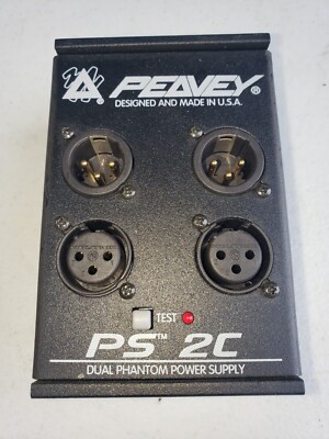 Peavey Phantom Power Supply,  2 channel, dual - PS 2C
