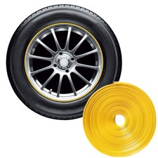 26ft Sticker Car Wheel Hub Rubber Ring Tire Guard Rim Edge Protect Line Strip