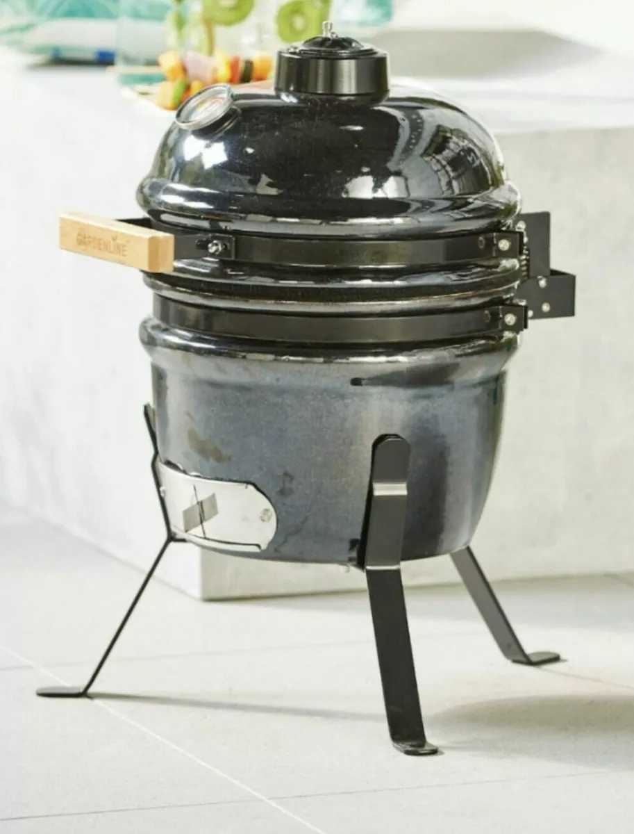 Kamado Ceramic Barbecue Outdoor Oven Charcoal Smoker Grillmeister Mini BBQ EGG