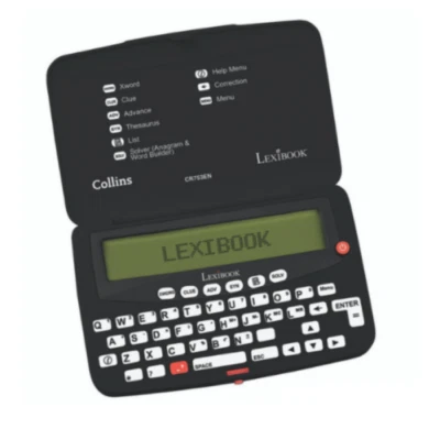 LEXIBOOK COLLINS BRADFORD'S ELEKTRONISCHE TASCHE KREUZWORTLÖSER & SPIELE - CR753EN