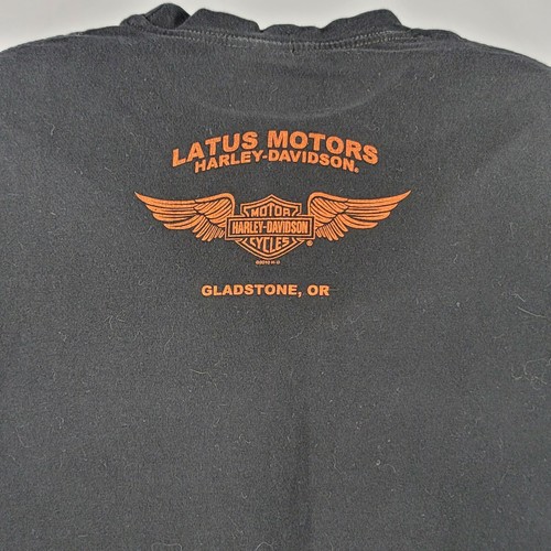 HARLEY DAVIDSON MOTORCYCLES Black Men's L Shirt Latus Motors Gladstone - 第 4/6 張圖片