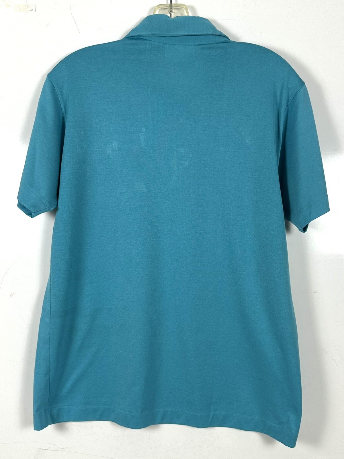 Vintage Givenchy Polo Shirt Adult Size Medium Short Sleeve Shirt Turquoise thumbnail 11
