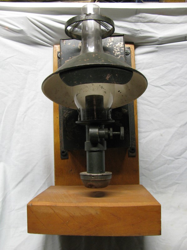 Antique Railroad Caboose Wall Mounted Oil Lantern 16" T x 8" W early 1900's