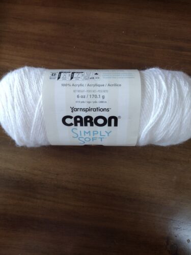 Caron  Simply soft      6 oz.      White - 第 1/2 張圖片