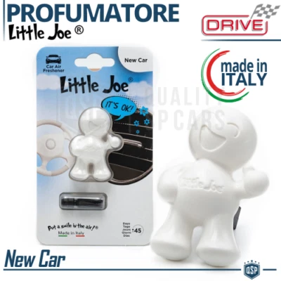 DRIVE PROFUMATORE Auto Omino Little Joe® BIANCO Profumo Abitacolo NEW CAR 45gg ITALY M
