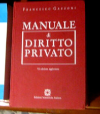 Gazzoni MANUALE DI DIRITTO PRIVATO  VI edizione  1996 Edizionmi Scientifiche