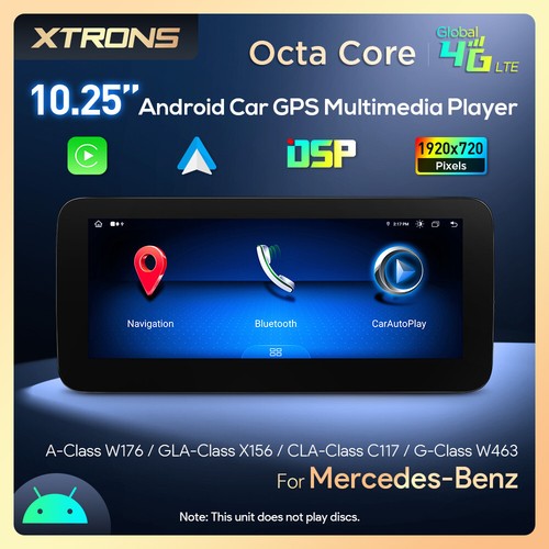 10.25" Android 14 4+64G 4G Retrofit CarPlay GPS Stereo For Benz A/GLA/CLA/G W463 - Picture 16 of 21