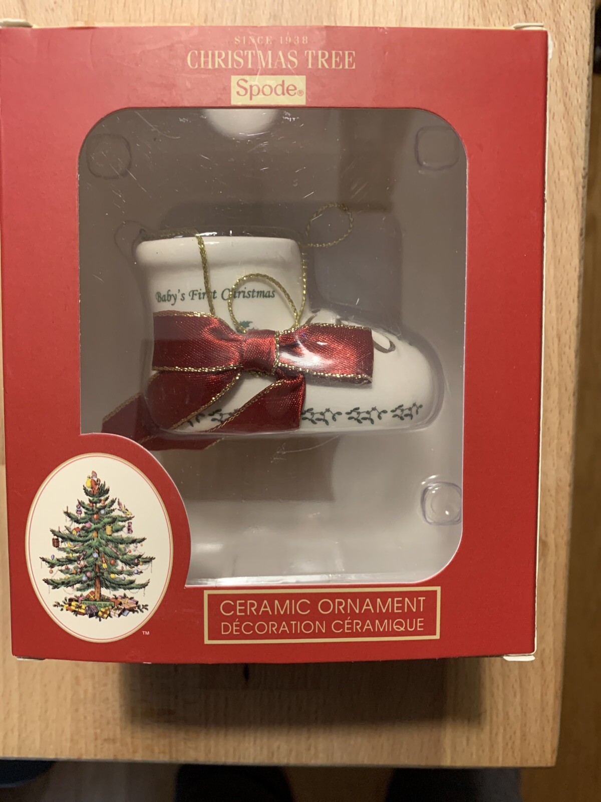 baby's first christmas tree ornament