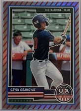 2023 Panini Stars & Stripes 18U National Team Stripes Prizm #50 GAVIN GRAHOVAC