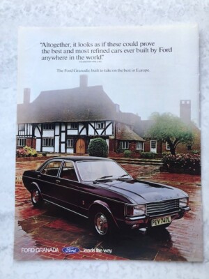 1973 PROGRAMMWERBUNG FORD GRANADA FÜHRT DEN WEG BESTE RAFFINIERTESTE AUTOWELT
