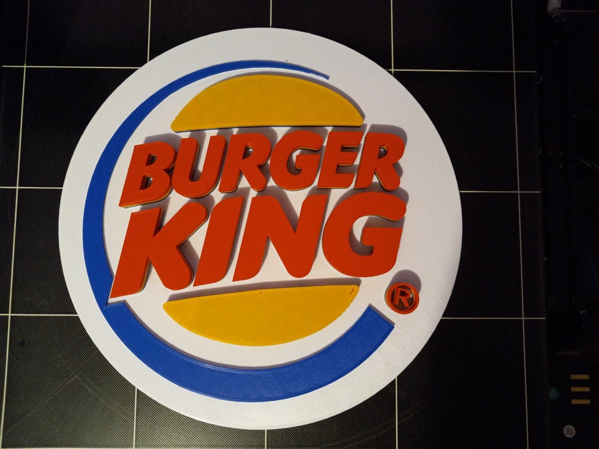 BURGER KING ロゴ入り ミラー ウォールデコ BURGER KING ロゴ入り